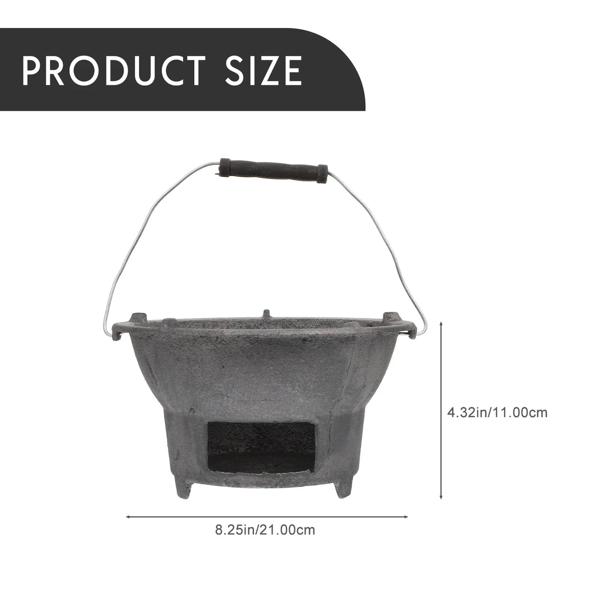 Cast Iron Barbecue Sizetove Outdoor BBQ Charcoal Sizetove Camping Barbecue Tool