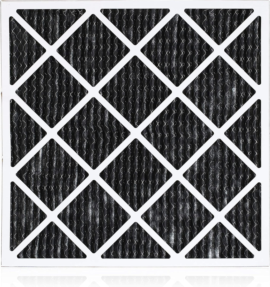 Filterbuy 16x18x1 MERV 8 Odor Eliminator Pleated HVAC AC Furnace Air Filters with Activated Carbon (3-Pack)