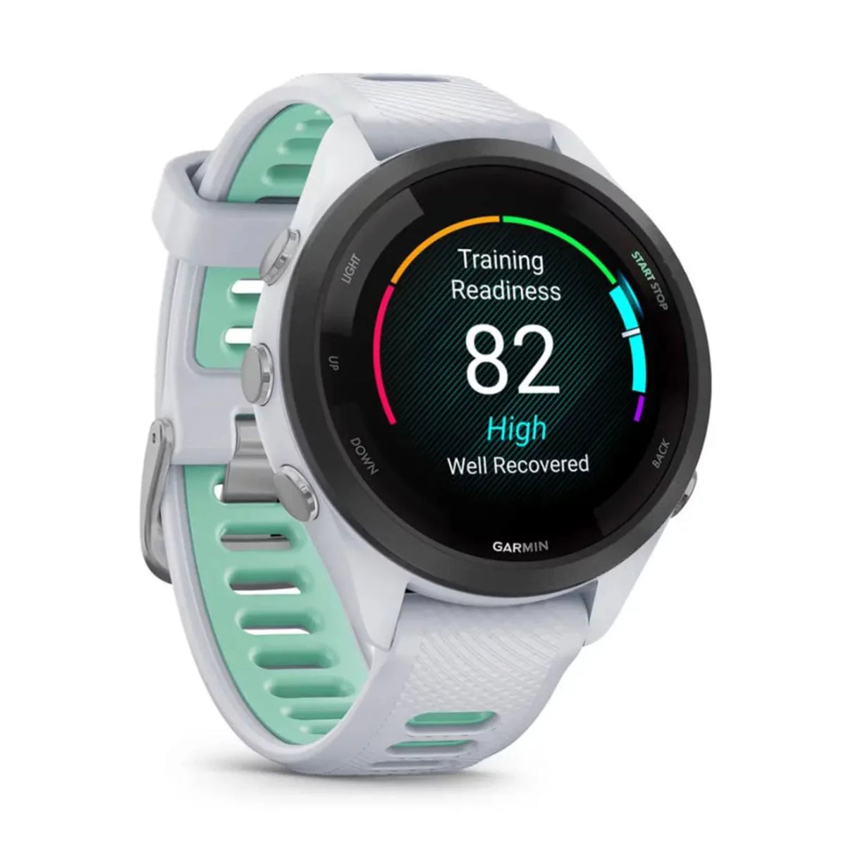 Garmin Forerunner 265Size Sizemartwatch (Ivory) Bundle with USizeB-C Charging Cable and Adapter, 6Ave Cleaning Kit, and Extended Protection