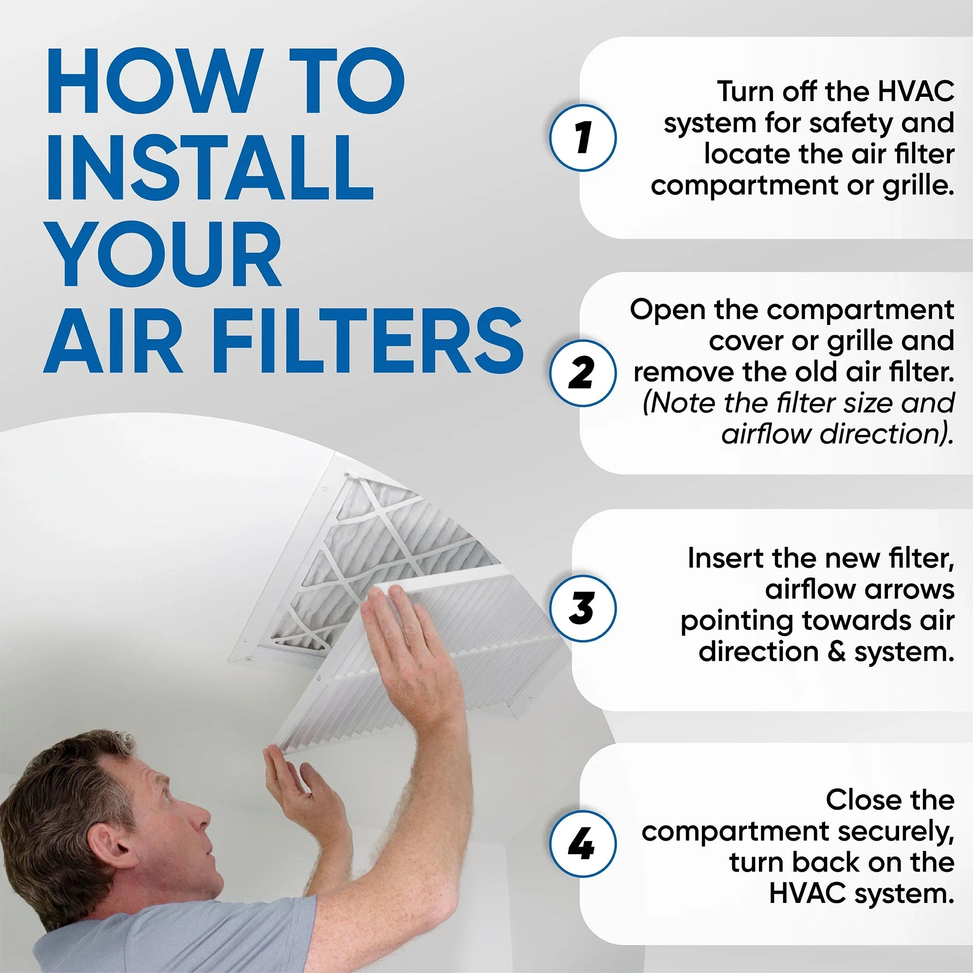 6 Pack of 20x20x4 MERV 10 Pleated 4" Inch Air Filters by Glasfloss. Actual Sizeize: 19-1/2 x 19-1/2 x 3-3/4
