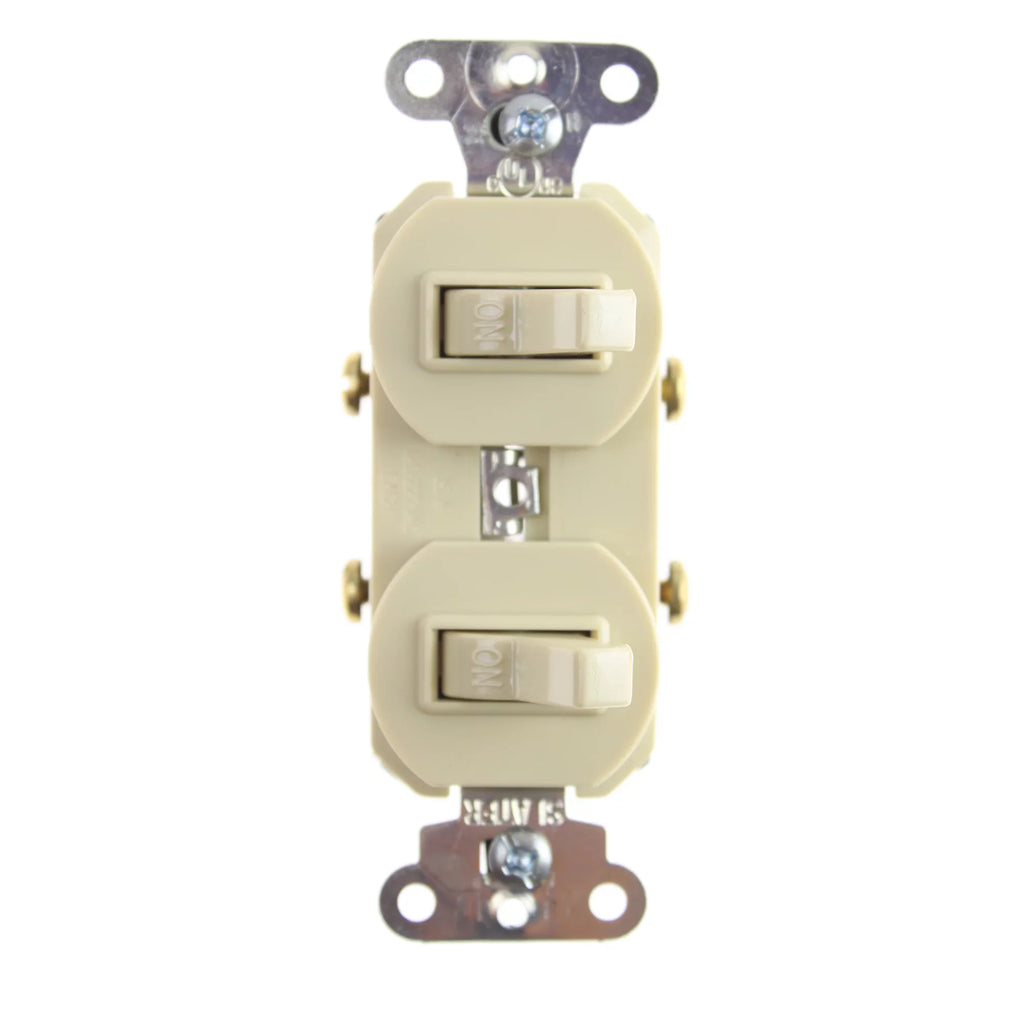 Pass & Sizeeymour Legrand 690-IG Combo Combination Sizewitch, 1P, 15A, 120/277V, Ivory, 10 Pack