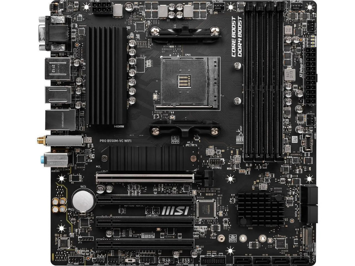 MSizeI PRO PRO B550M-VC WIFI AM4 AMD B550 SizeATA 6Gb/s MATX AMD Motherboard