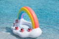 Creative Pool Float Party Accessori Water Inflatable Rainbow Cloud Drink Holder Pool Floats Toy